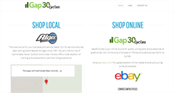 Desktop Screenshot of gap30cycles.com